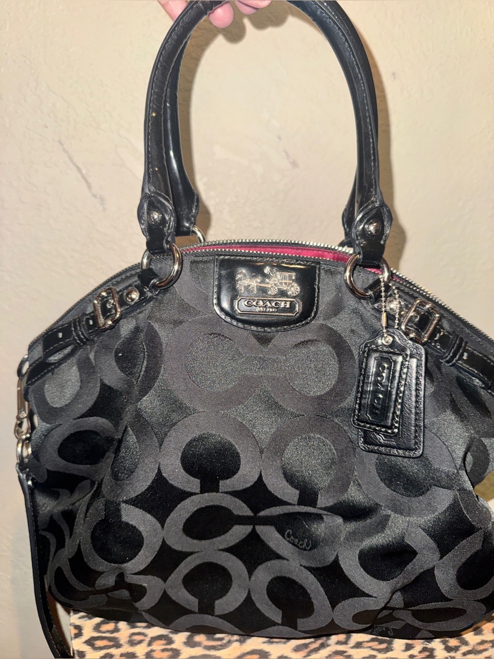Coach Madison Sofia Patent Black